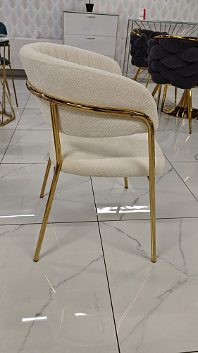 Стул на металлокаркасе Kamelia green / gold из шоурума 11